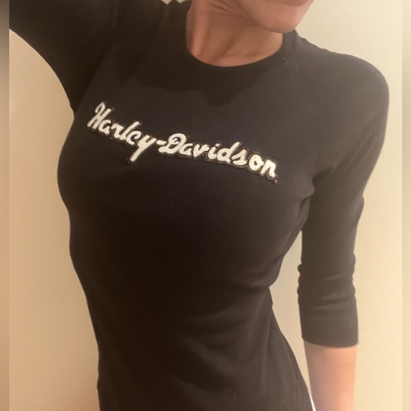 Small Harley Davidson 3/4 sleeve shirt - Picture 1 of 10